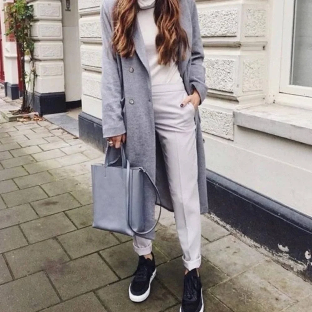 𝅺ALL Saints Black Marica Cow Suede Platform Sneakers Size 8 - Picture 2 of 8